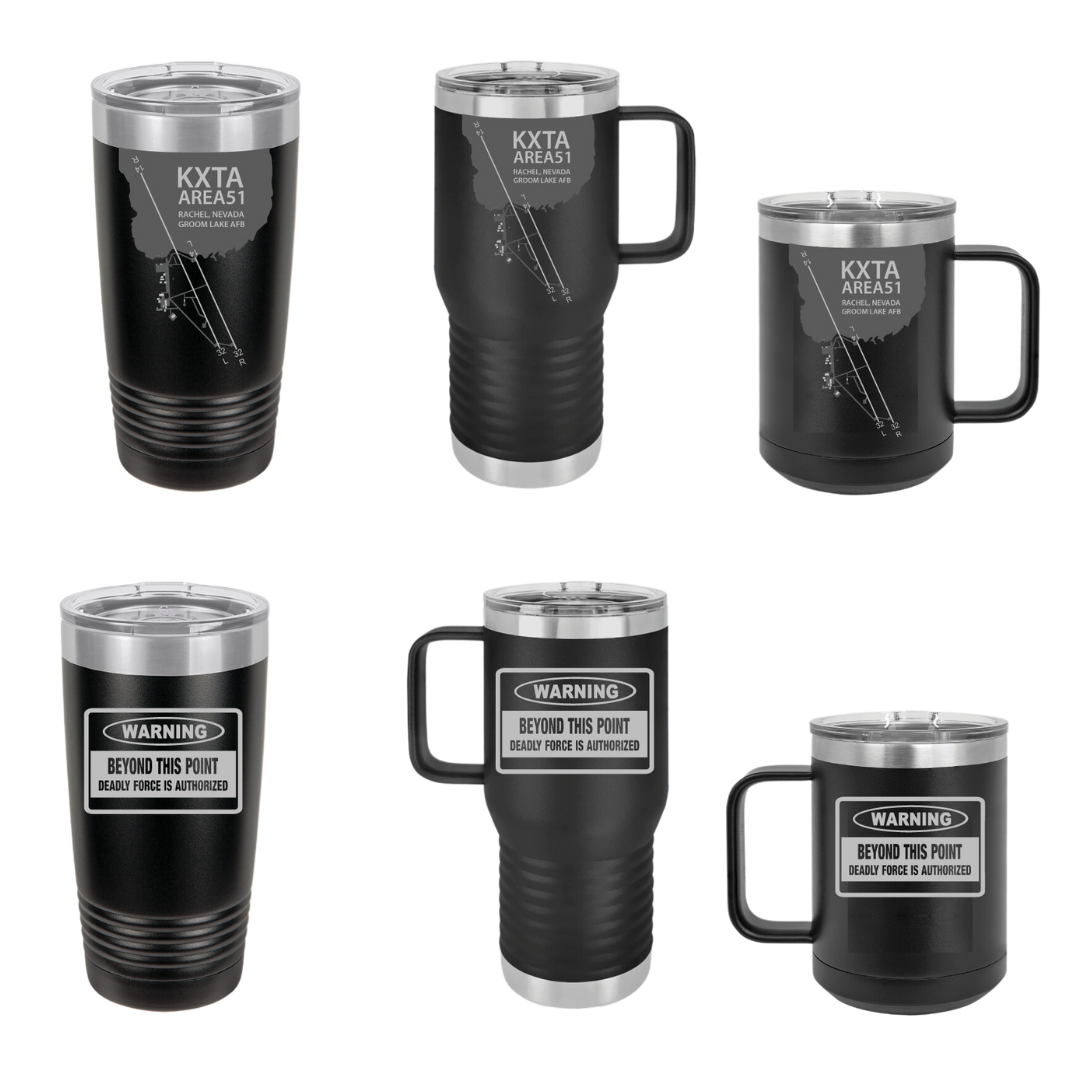 Airport Tumbler KXTA Stealth Steel Designs