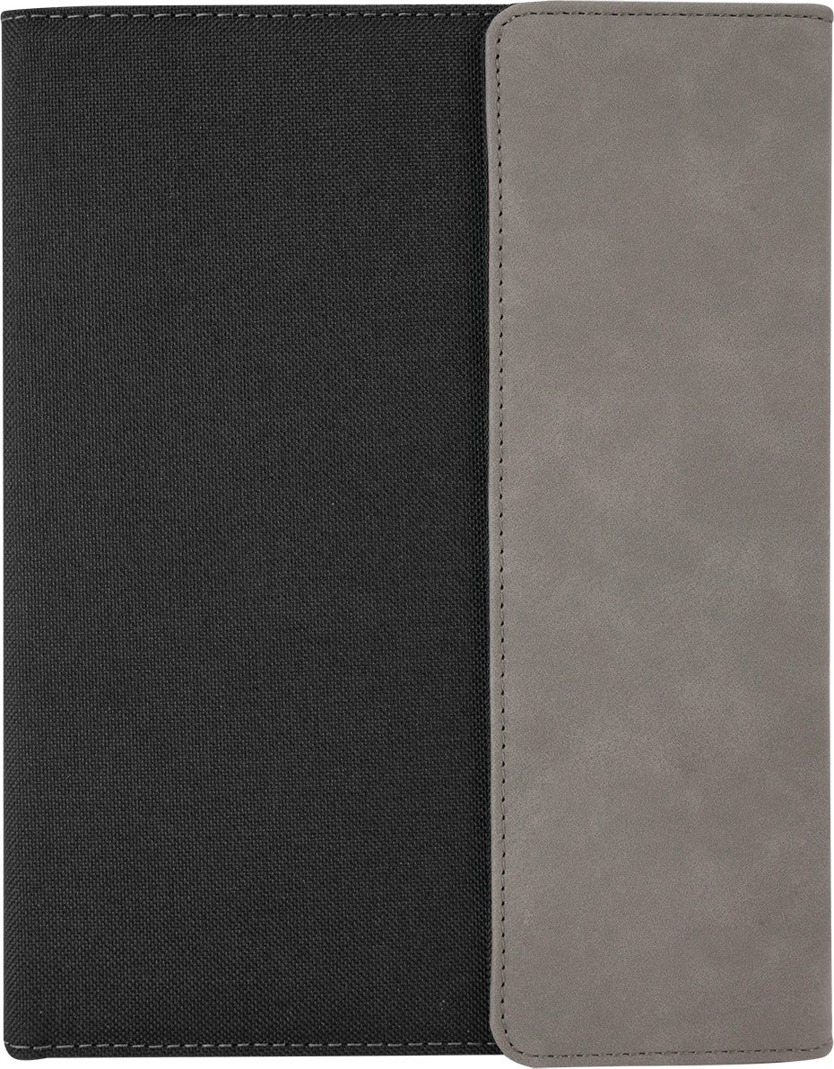 7x9 Leatherette/Canvas portfolio with notepad