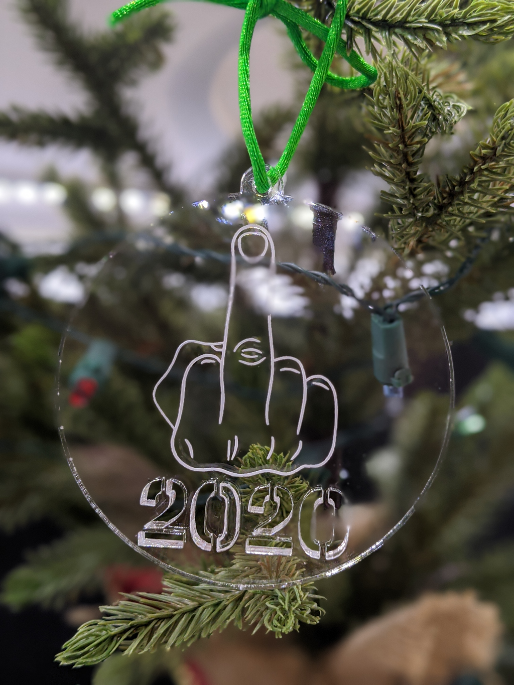 Unpleasant Greeting 2020 Ornament
