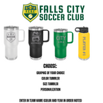 Falls City Soccer Club 20 oz Travel Tumbler
