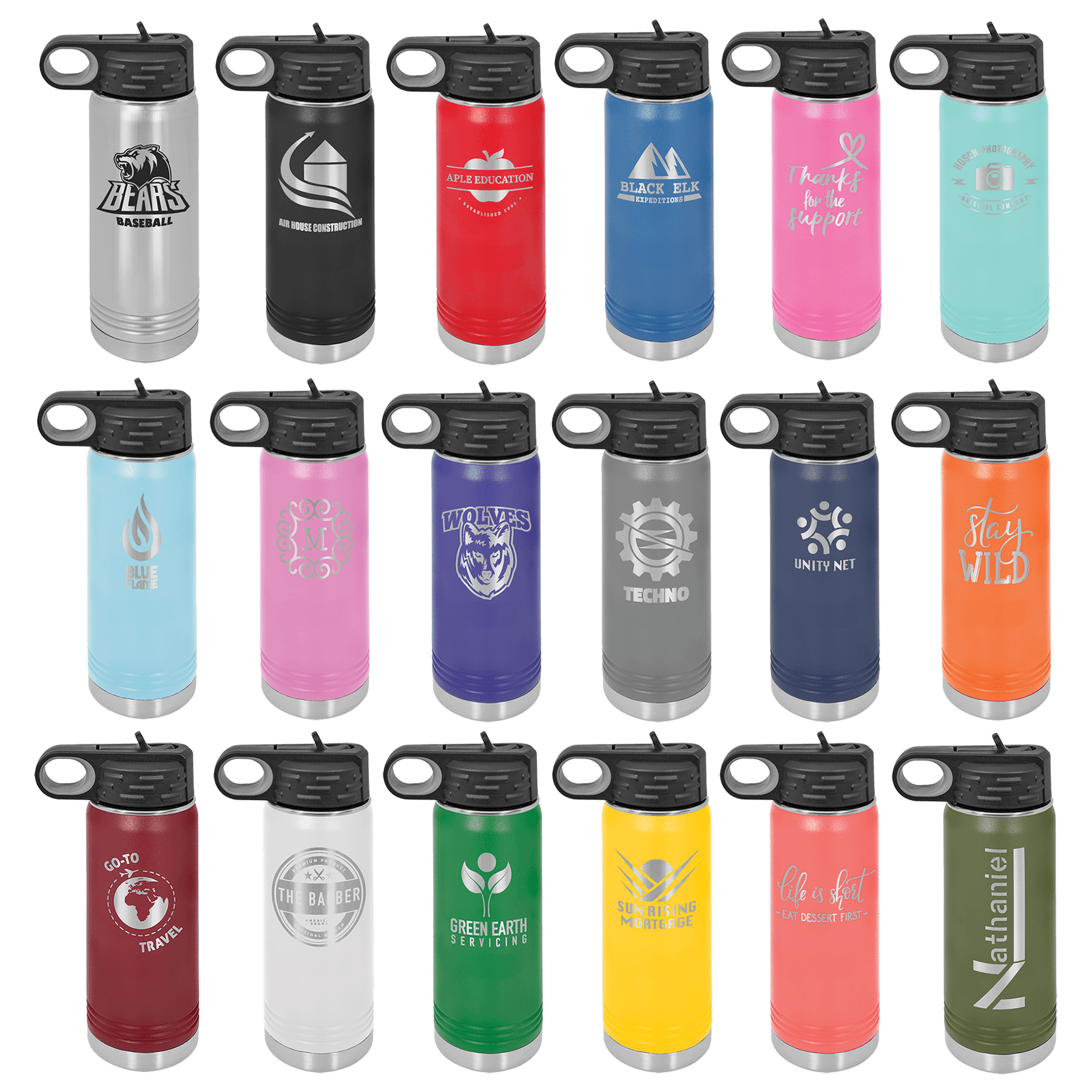 20oz Custom Water Bottle