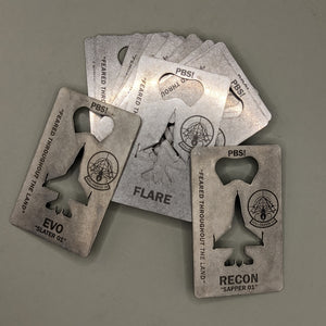 F-16 Credit Card Bottle Opener