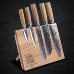 Kitchen Knife Set with Magnetic Block Stand