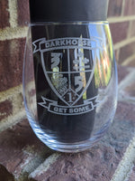15oz Stemless Wine glass Glass-Squadron Graphics