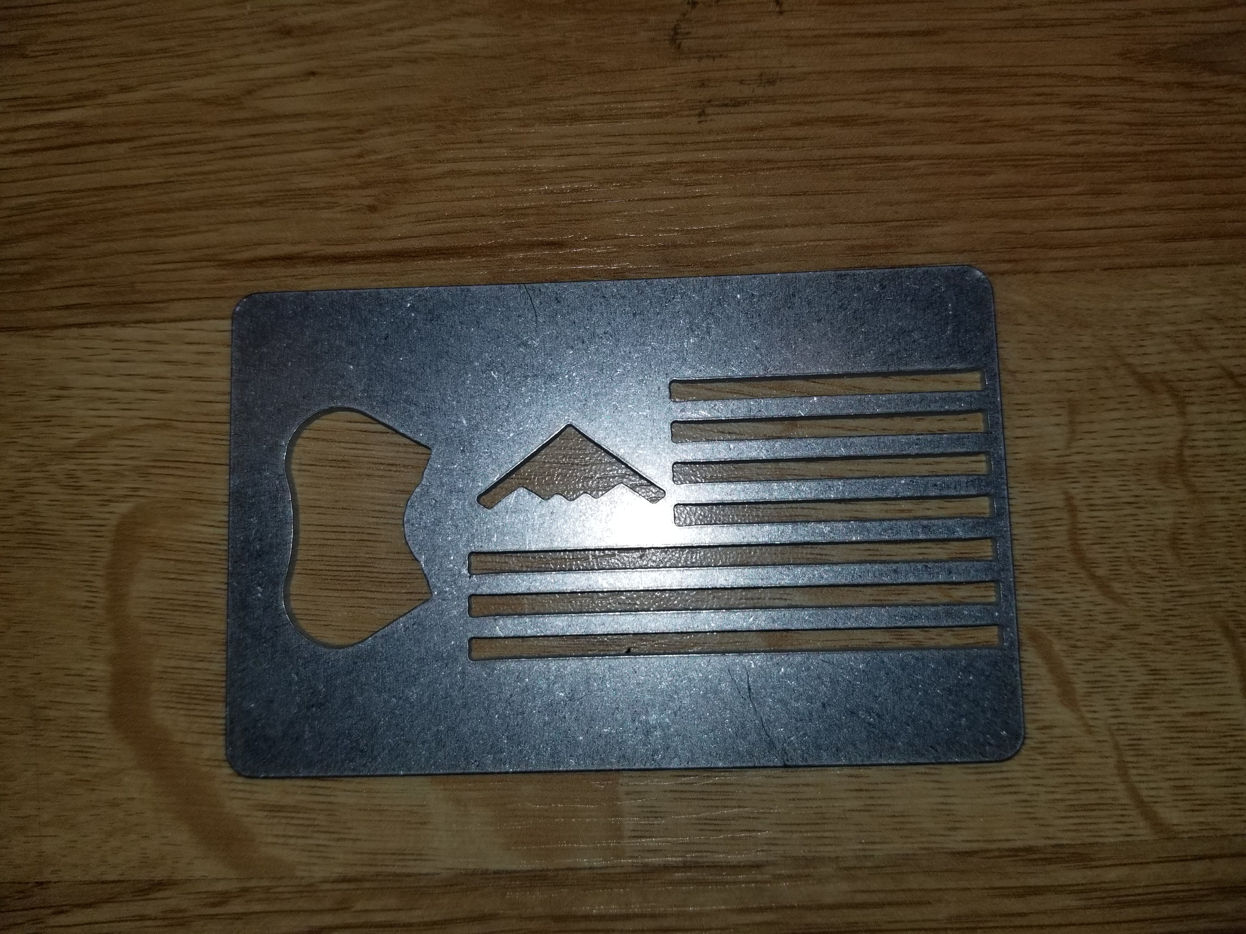 B-2 American Flag Credit Card Bottle Opener