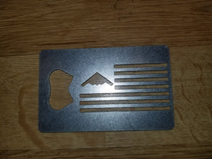 B-2 American Flag Credit Card Bottle Opener