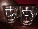 State / Aircraft Glass Coffee Mug