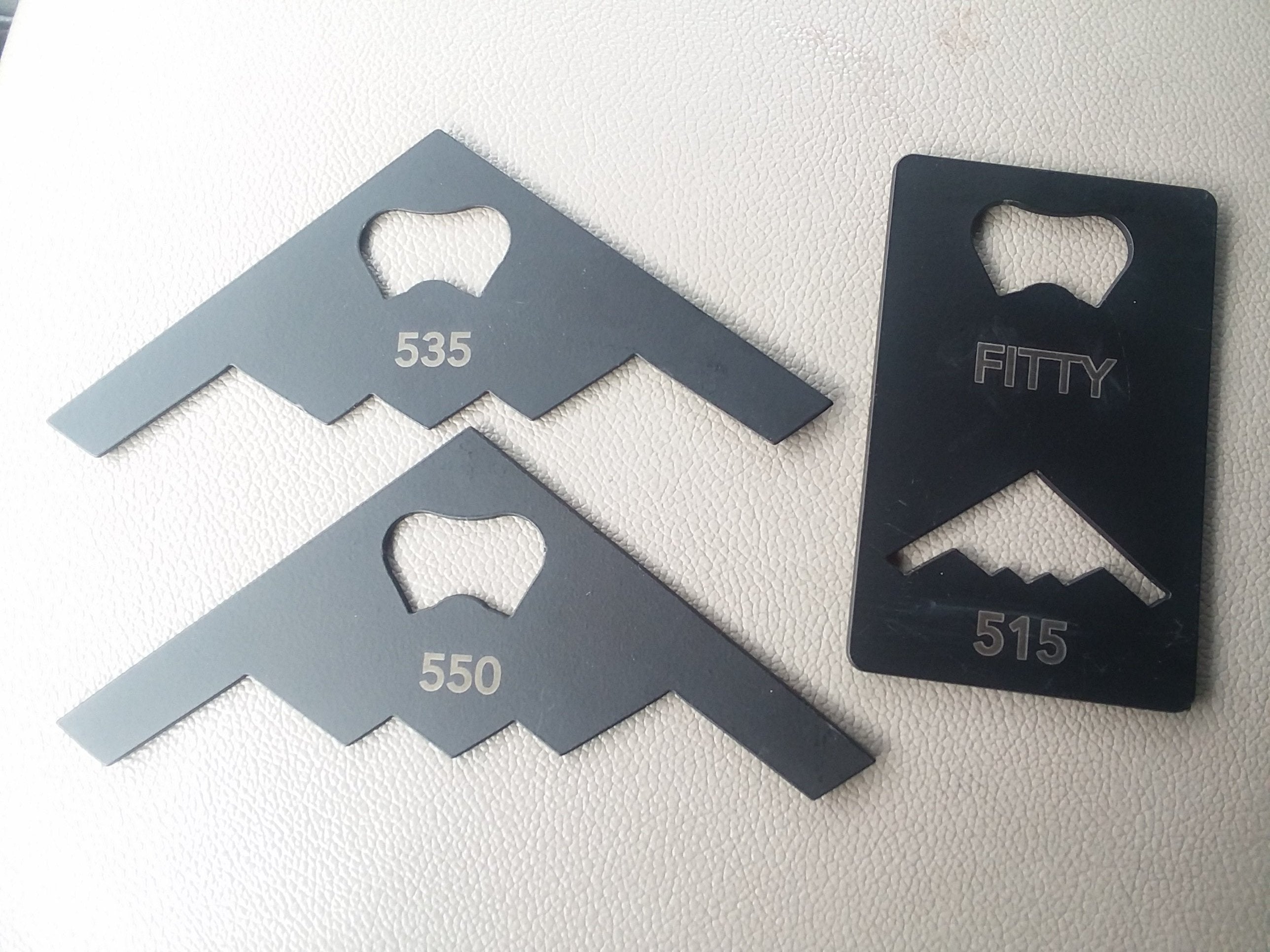 B-2 Stealth Bomber Matte Black Bottle Opener