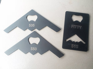 B-2 Stealth Bomber Matte Black Bottle Opener