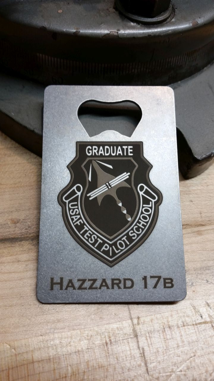 Test Pilot Graduate Credit Card Bottle Opener
