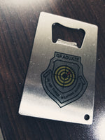 Weapons School Patch Credit Card Bottle Opener