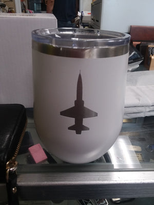 Laser Engraved Stemless Powdercoated Wine Tumbler