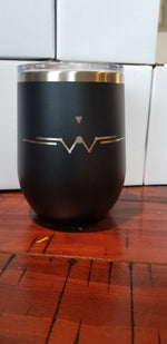 Laser Engraved Stemless Powdercoated Wine Tumbler