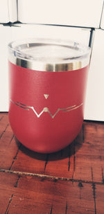 Laser Engraved Stemless Powdercoated Wine Tumbler