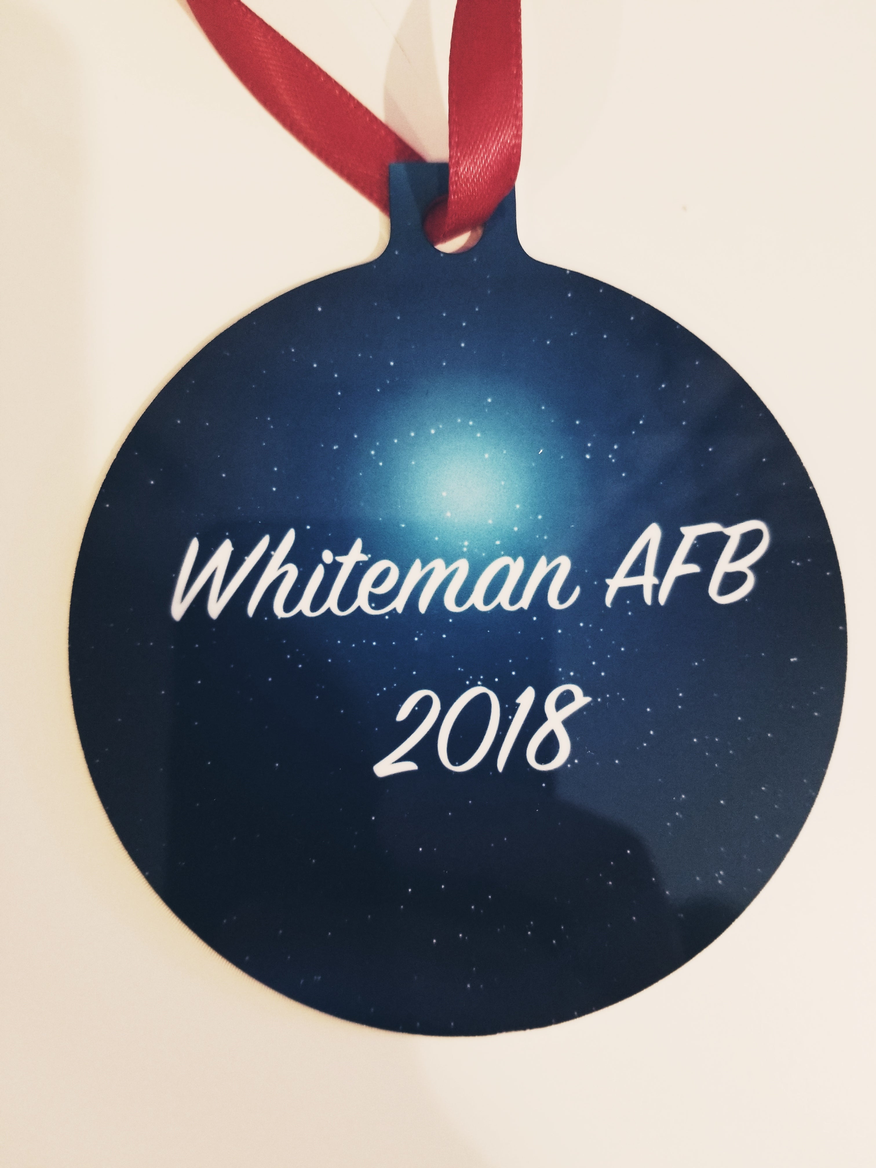 Custom Santa & Sleigh Christmas Ornament