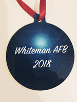 Custom Santa & Sleigh Christmas Ornament