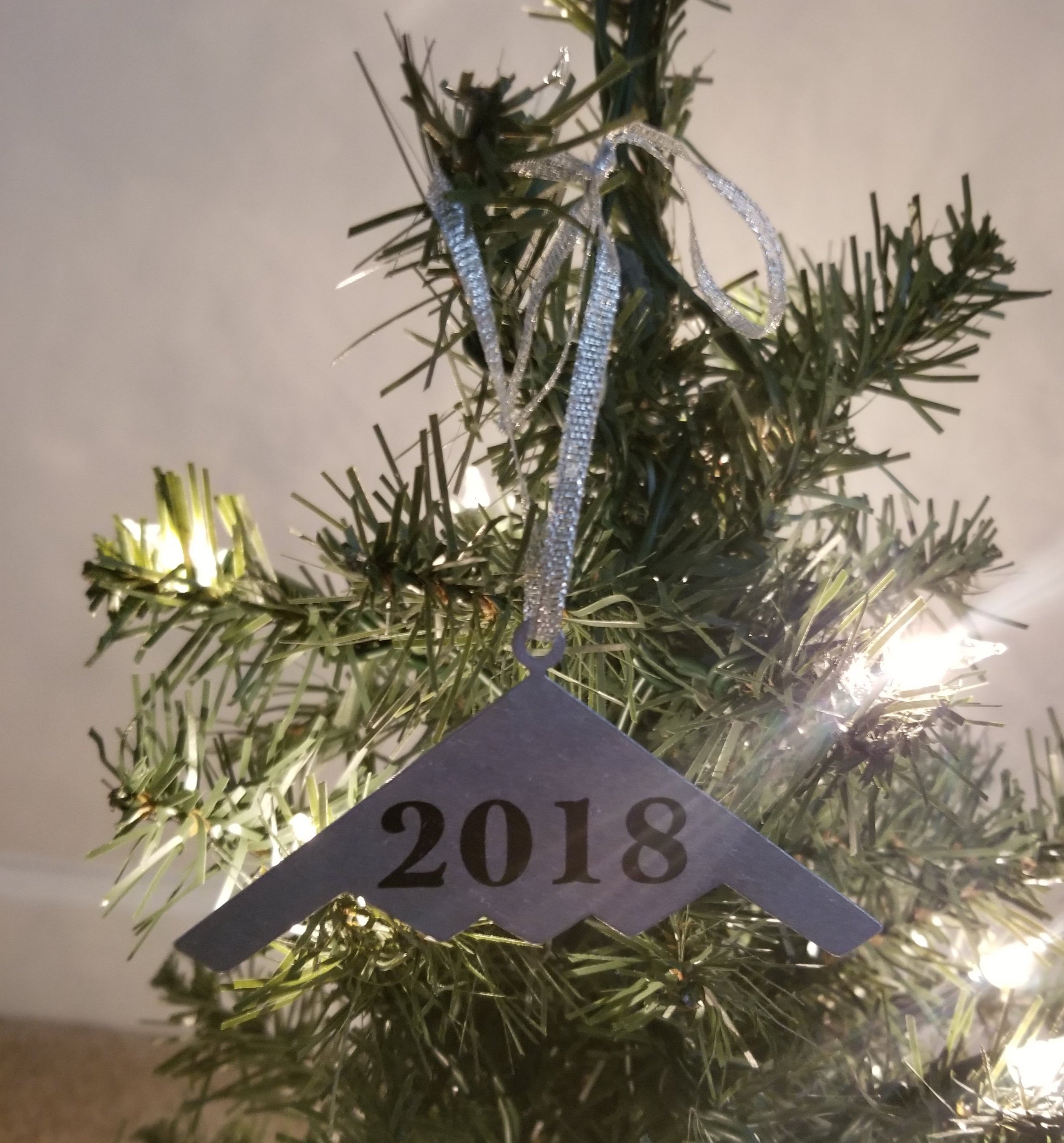 B-2 Shape Christmas Ornament