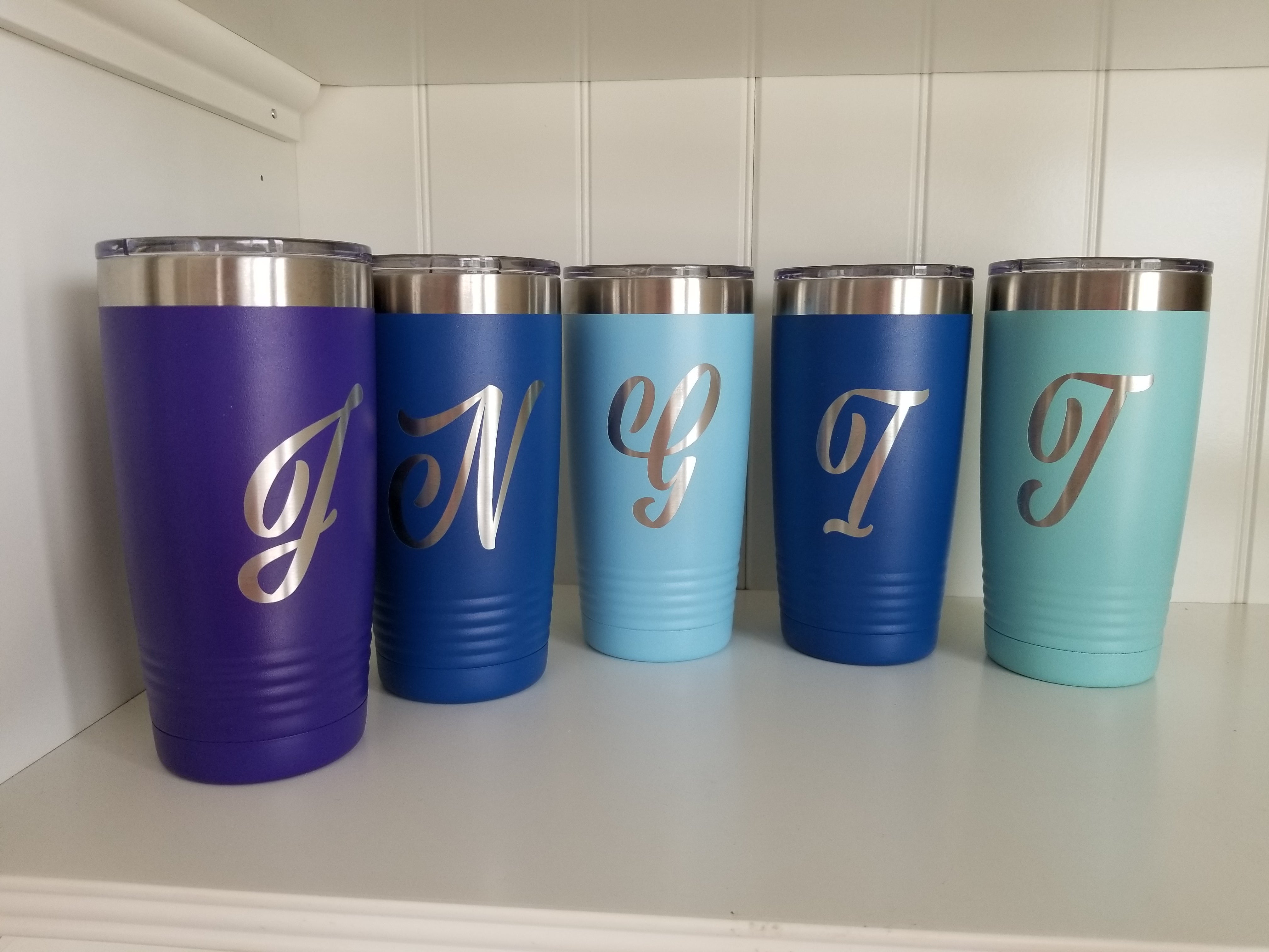 Extra-Large Monogrammed College Tumbler