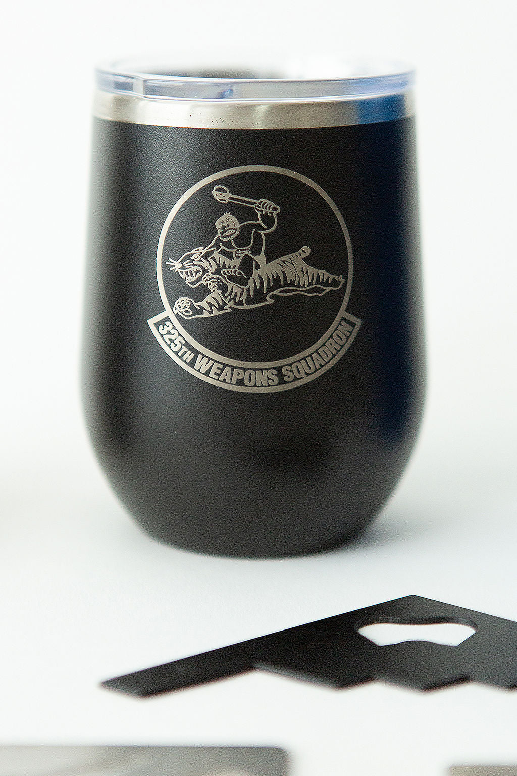Laser Engraved Stemless Powdercoated Wine Tumbler