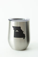 Laser Engraved Stemless Powdercoated Wine Tumbler