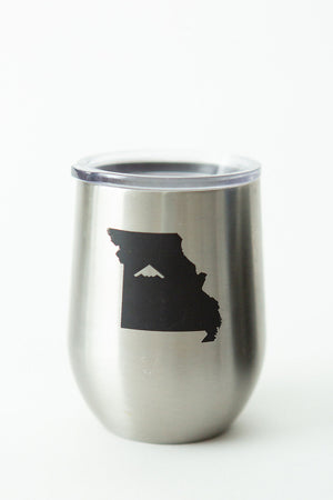 Laser Engraved Stemless Powdercoated Wine Tumbler