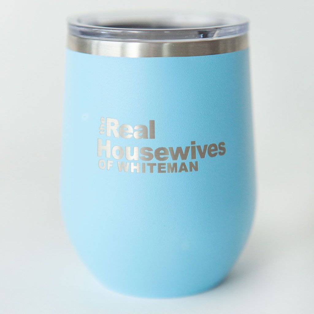 Laser Engraved Stemless Powdercoated Wine Tumbler