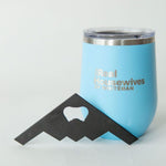 Laser Engraved Stemless Powdercoated Wine Tumbler