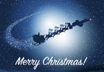 Custom Santa & Sleigh Christmas Ornament