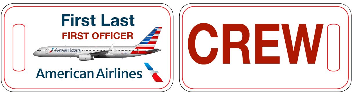 American Airlines Crew Luggage Tag