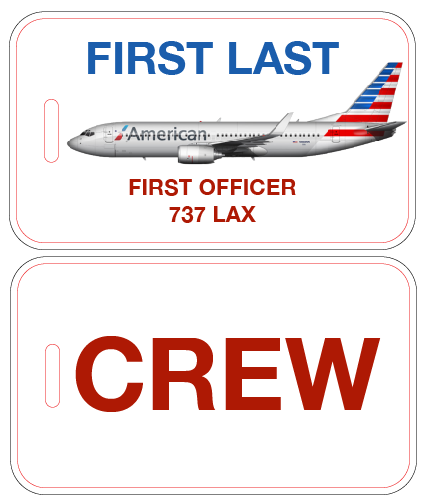 American Airlines Crew Luggage Tag