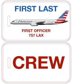 American Airlines Crew Luggage Tag