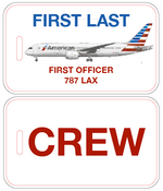 American Airlines Crew Luggage Tag