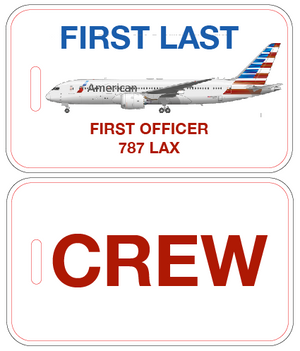 American Airlines Crew Luggage Tag