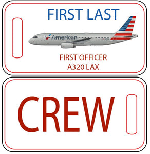 American Airlines Crew Luggage Tag