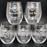 15oz Stemless Wine Glass - Custom
