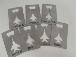 F-15 Credit Card Bottle Opener