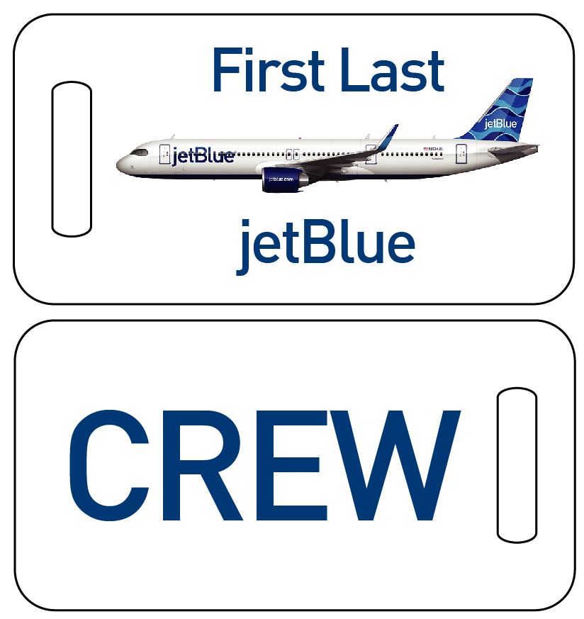 JetBlue Airlines Crew Luggage Tag
