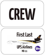 UPS Airlines Crew Luggage Tag