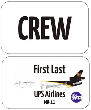 UPS Airlines Crew Luggage Tag