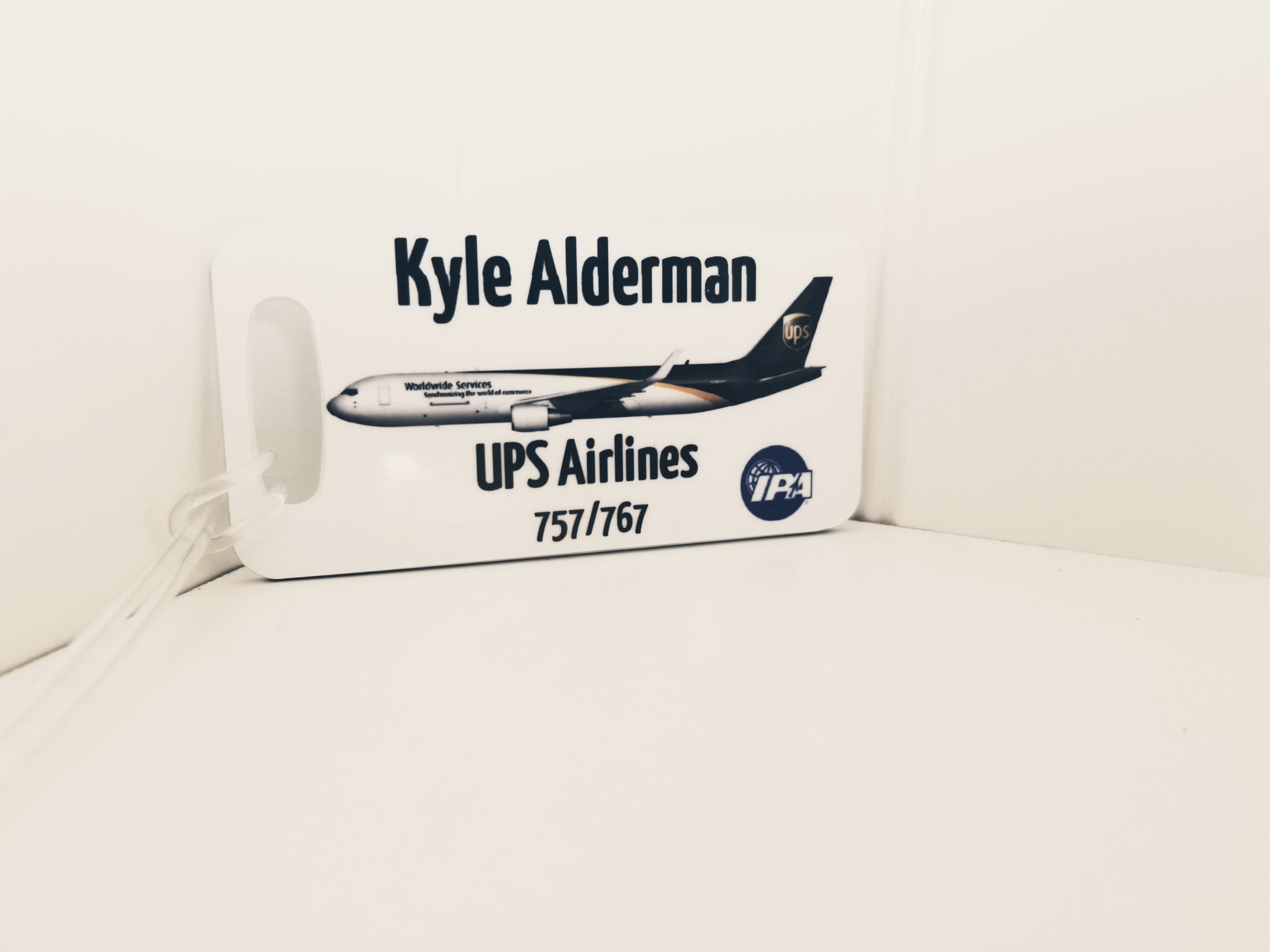 UPS Airlines Crew Luggage Tag