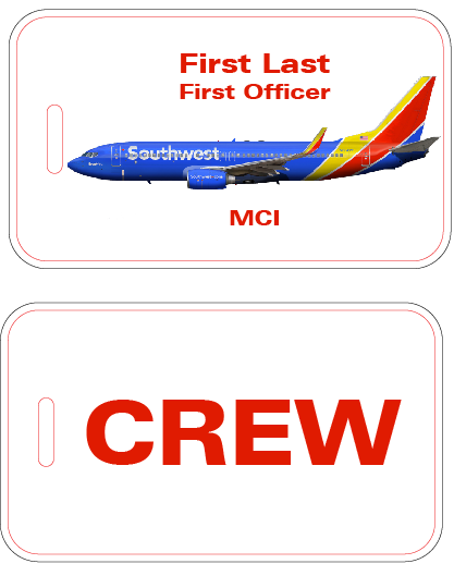 Southwest Airlines Crew Luggage Tag