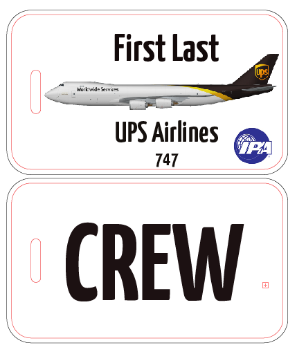 UPS Airlines Crew Luggage Tag