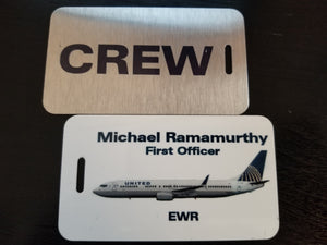 United Crew Luggage Tag