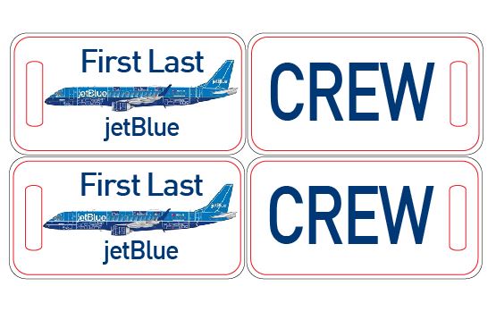 JetBlue Airlines Crew Luggage Tag