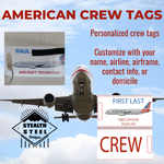 American Airlines Crew Luggage Tag