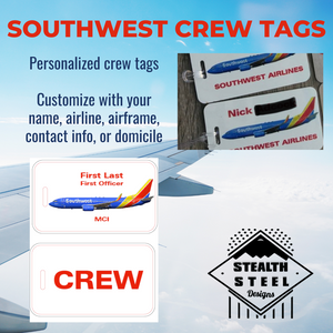Southwest Airlines Crew Luggage Tag