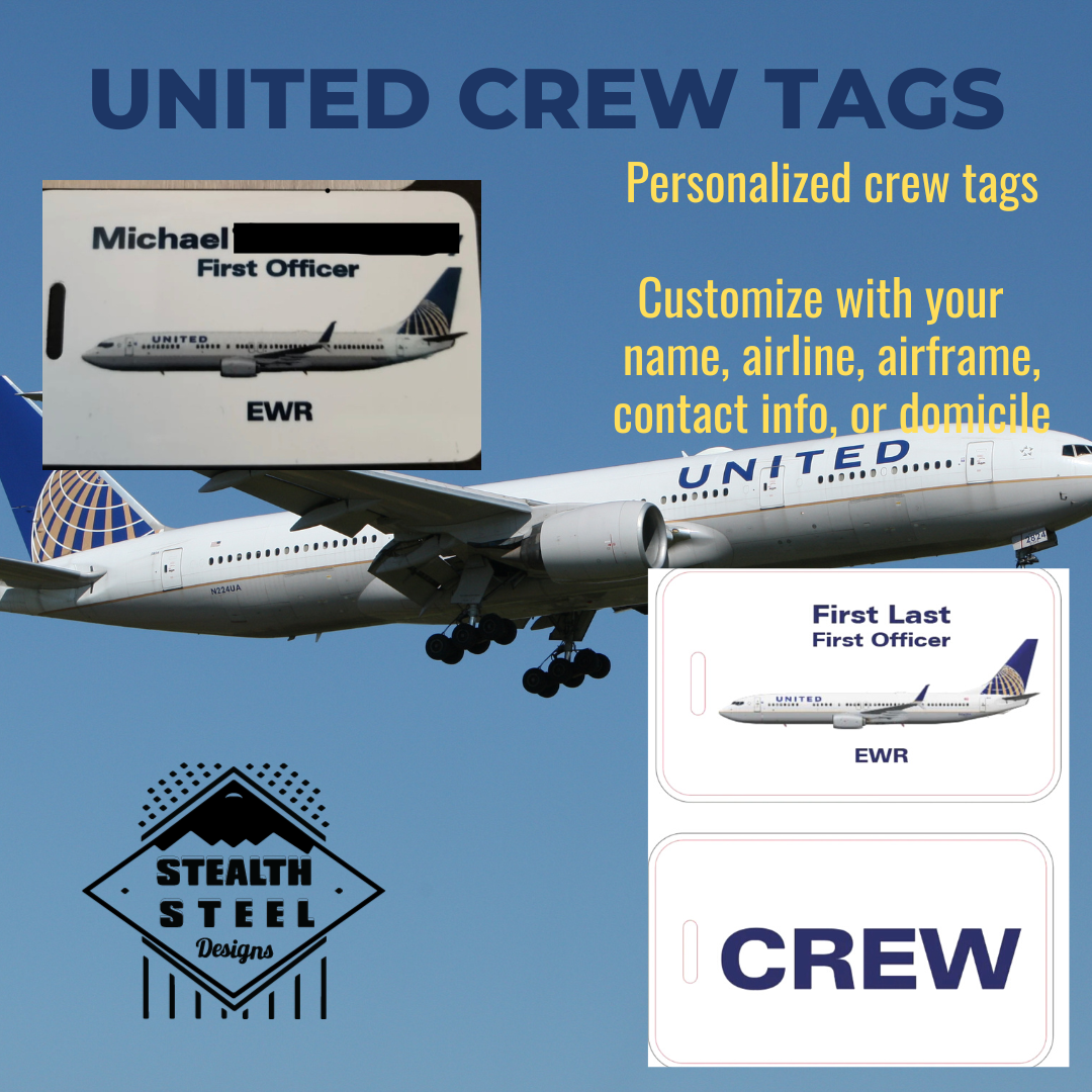 United Crew Luggage Tag